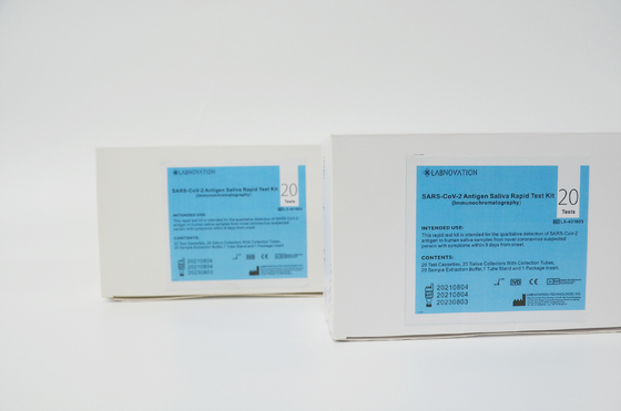 CE MSDS SARS-CoV-2 স্যালিভা অ্যান্টিজেন টেস্ট কিট উচ্চ নির্ভুলতা আর্ট টেস্ট কিট