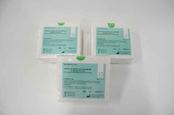 20PCS SARS-CoV-2 অ্যান্টিবডি র‌্যাপিড টেস্ট কিট ইমিউনোক্রোমাটোগ্রাফি