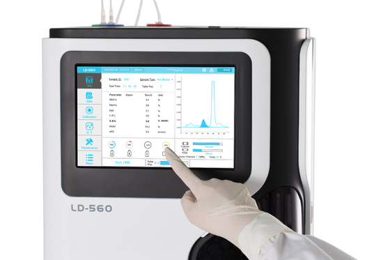 LD-560 HbA1c র‌্যাপিড টেস্ট বিশ্লেষক বড় ক্ষমতা সম্পূর্ণ স্বয়ংক্রিয় HbA1c বিশ্লেষক