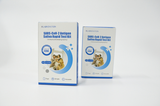 OEM CoV-2 অ্যান্টিজেন স্যালিভা হোম টেস্ট কিট সোয়াব টেস্ট 78*34*125MM