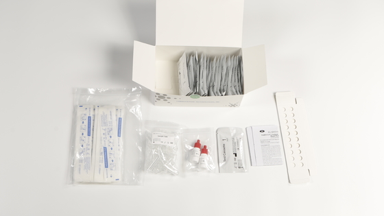 গুণগত সনাক্তকরণের জন্য 20PCS CoV-19 অ্যান্টিজেন ইনফ্লুয়েঞ্জা এবি টেস্ট কিট