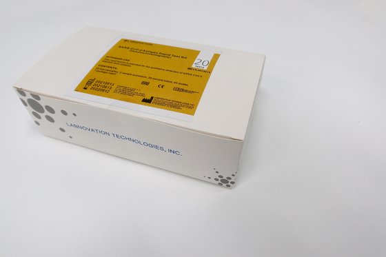 20PCS SARS-CoV-2 Ag র‌্যাপিড টেস্ট ডিভাইস 15 মিনিট নাসাল সোয়াব টেস্ট কিট