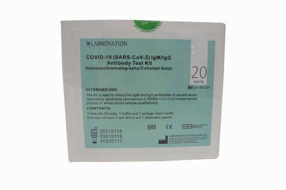 SARS-CoV-2 IgG/IgM অ্যান্টিবডি র‍্যাপিড টেস্ট কিট সহজ অপারেট উচ্চ নির্ভুলতা