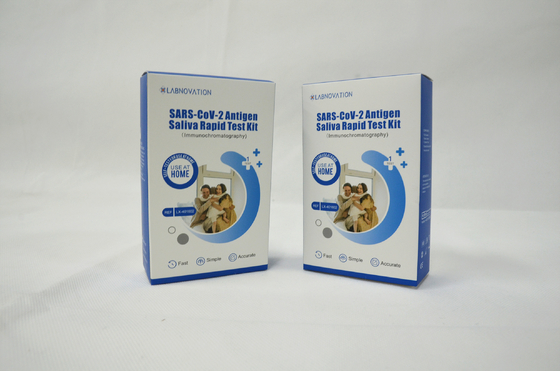 SARS-CoV-2 স্যালিভা সেল্ফ টেস্ট কিট একক প্যাক পোর্টেবল RTK Ag স্যালিভা টেস্ট কিট