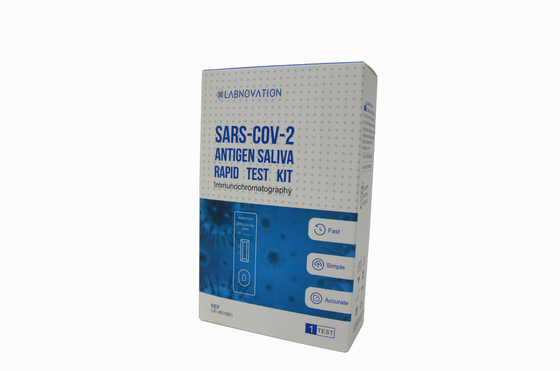 ISO Cov-19 পোর্টেবল অ্যান্টিজেন র‍্যাপিড টেস্ট ডিভাইস স্যালিভা টেস্ট কিট KKM দ্বারা অনুমোদিত