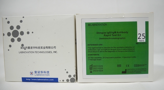 OEM ODM IVD 25 টেস্ট ডেঙ্গু IgG IgM র‌্যাপিড টেস্ট কিট