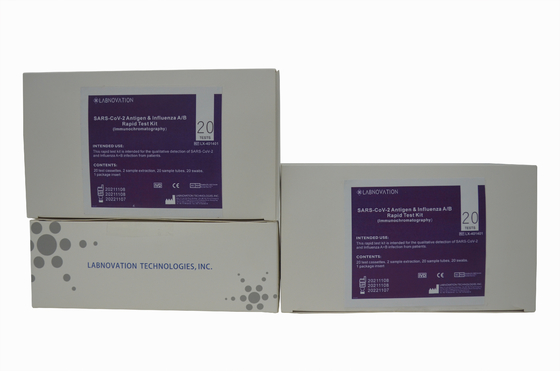 ISO13485 NS NP OP Influenza AB টেস্ট কিট 90% নির্দিষ্টতা