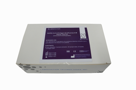 ISO13485 NS NP OP Influenza AB টেস্ট কিট 90% নির্দিষ্টতা