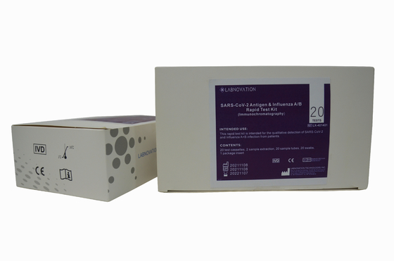 OEM শর্ট টেস্ট টাইম CoV-19 ফ্লু সোয়াব টেস্ট কিট এক ধাপ সমাধান