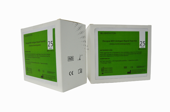 ISO9001 15 মিনিট ডেঙ্গু NS1 Ag র্যাপিড টেস্ট কিট গুণগত সনাক্তকরণের জন্য