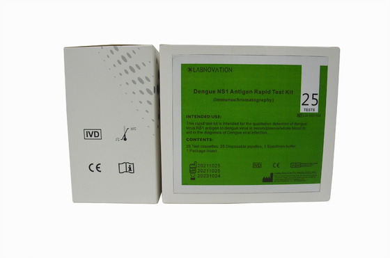 25 টেস্ট মেডিকেল ডেঙ্গু NS1 র‌্যাপিড টেস্ট কিট OEM ODM