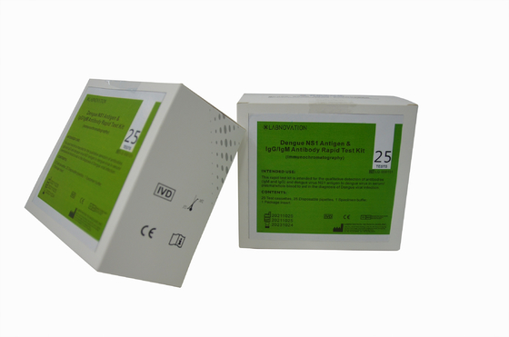 ডেঙ্গুর জন্য দৈনিক চেক IgG IgM NS1 ডেঙ্গু টেস্ট কিট 25PCS দ্রুত ডায়াগনস্টিক টেস্ট