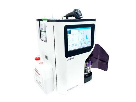 HPLC পদ্ধতি POCT HbA1c বিশ্লেষক চমৎকার কর্মক্ষমতা সম্পূর্ণ স্বয়ংক্রিয় HbA1c বিশ্লেষক